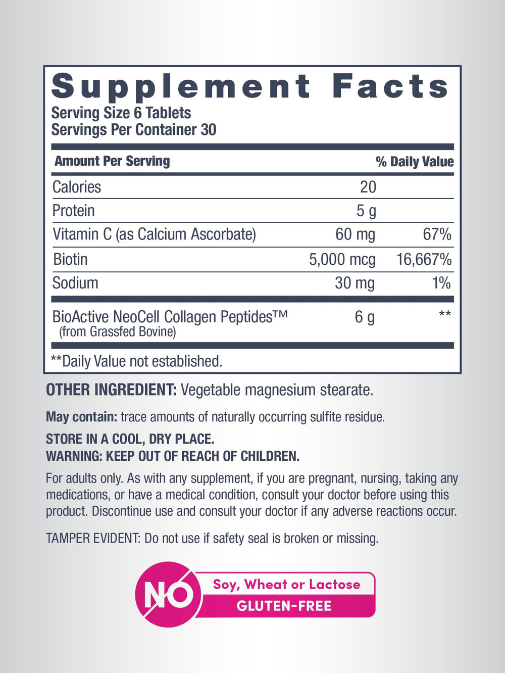 Allergen-free, no soy, wheat, lactose or artificial flavors icon
