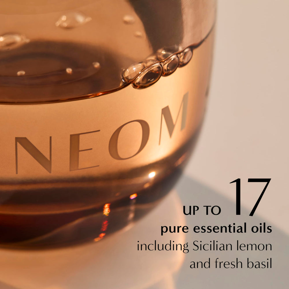 Illustration showing how to use NEOM Feel Refreshed Reed Diffuser