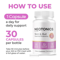 Neotonics Capsules capsules spilling from bottle
