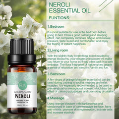 Label of Neroli essential oil 10ml