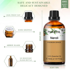 Neroli essential oil with diffuser setup