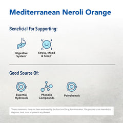 Serving suggestion showing Neroli Orange Essence in a drink