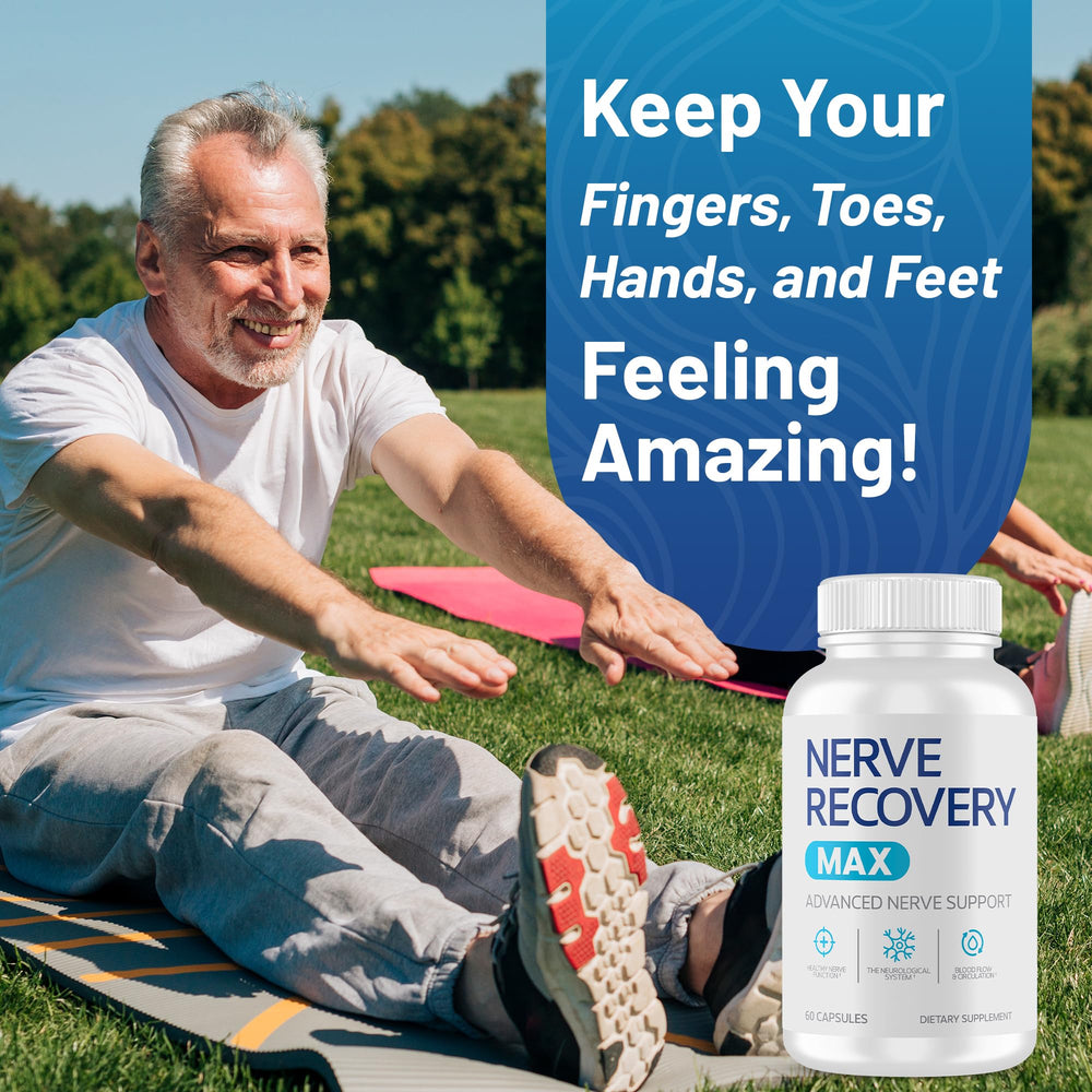 Nerve Recovery Max capsules ready to take with water