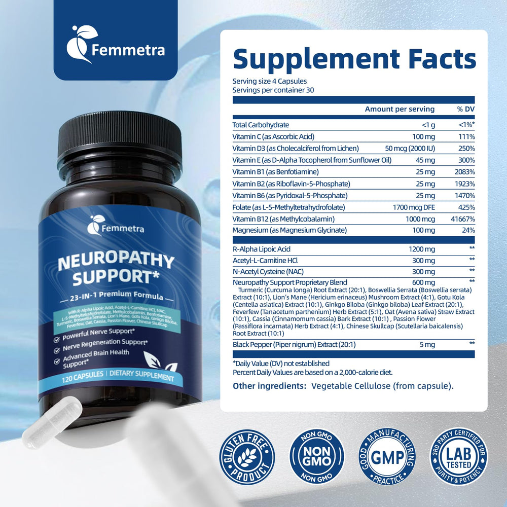 Vegan, gluten-free, non-GMO capsule bottle