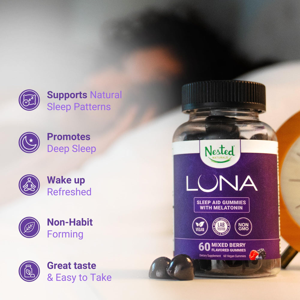 Gummies featuring L-Theanine and GABA icons