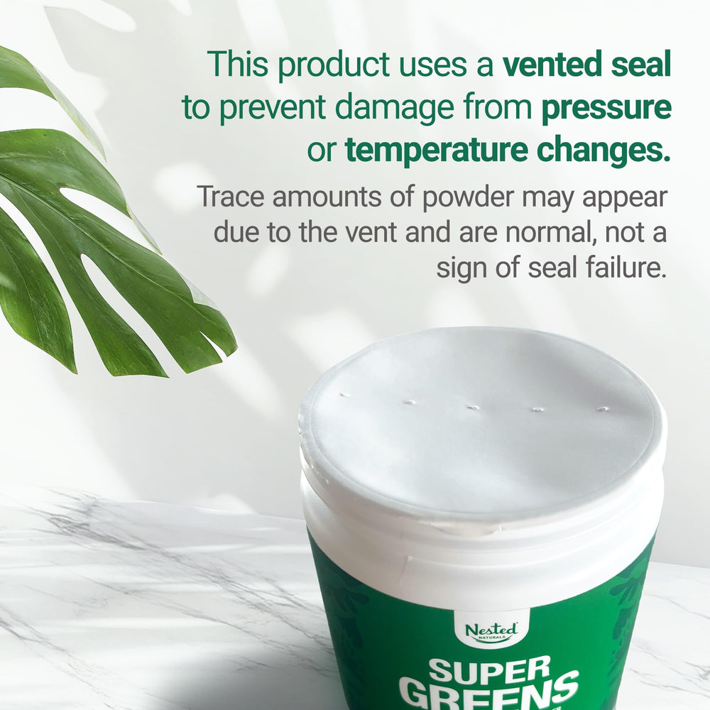 Probiotic and fiber blend label highlights