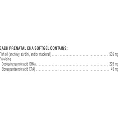 Prenatal DHA softgel capsule for Materna