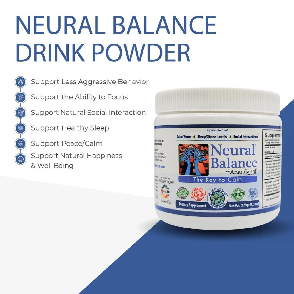 Neural Balance Anandanol ingredients and digestive enzyme blend