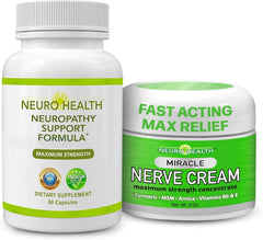 Neuro Health nerve-support bottle closeup for daily nerve function support.