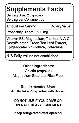 Close-up of the Neuro Relaxer label on the bottle