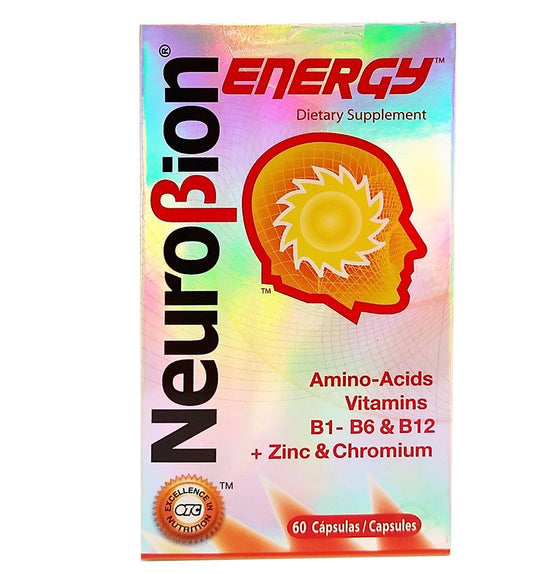 Neurobion Energy Amino Acids bottle in a 3-pack (60-count each)