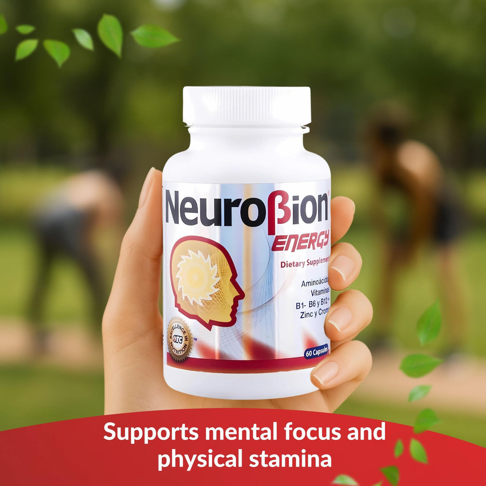 Neurobion Energy capsules on white background