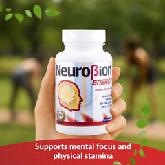 Neurobion Energy capsules on white background