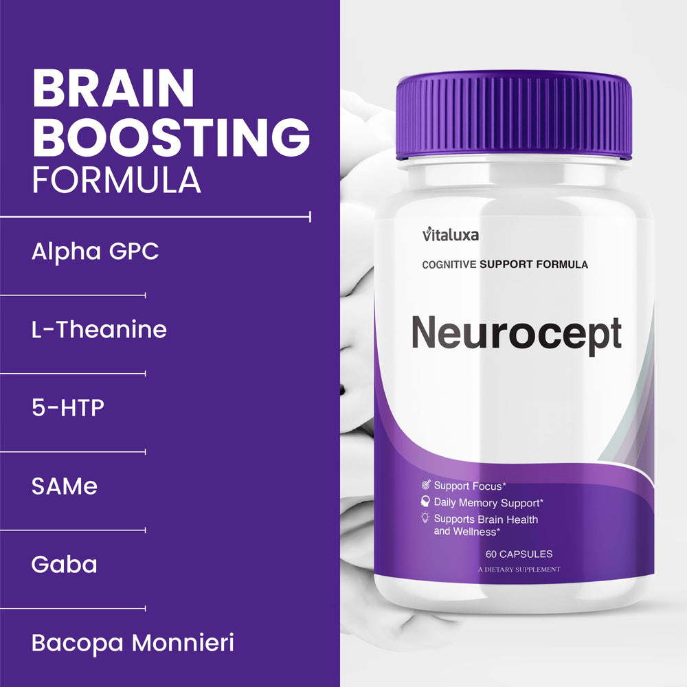 Neurocept 3-pack bottle side view