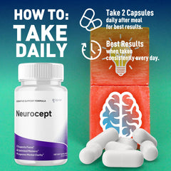 Close-up of Neurocept capsules