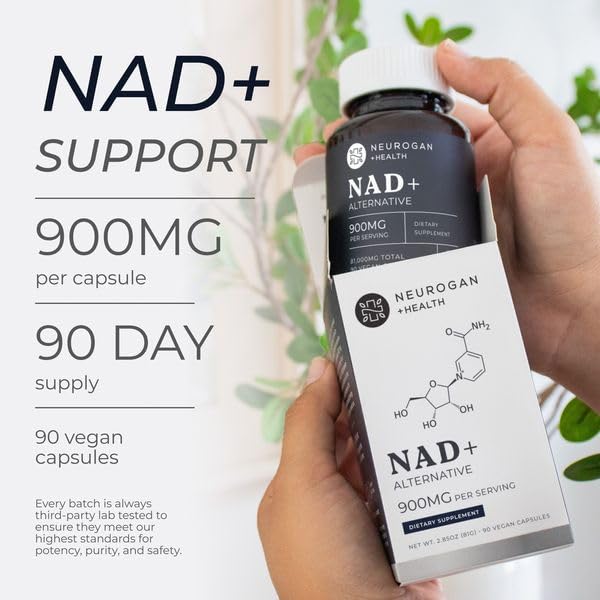 NAD+ precursor capsule bottle showing 90 capsules per bottle