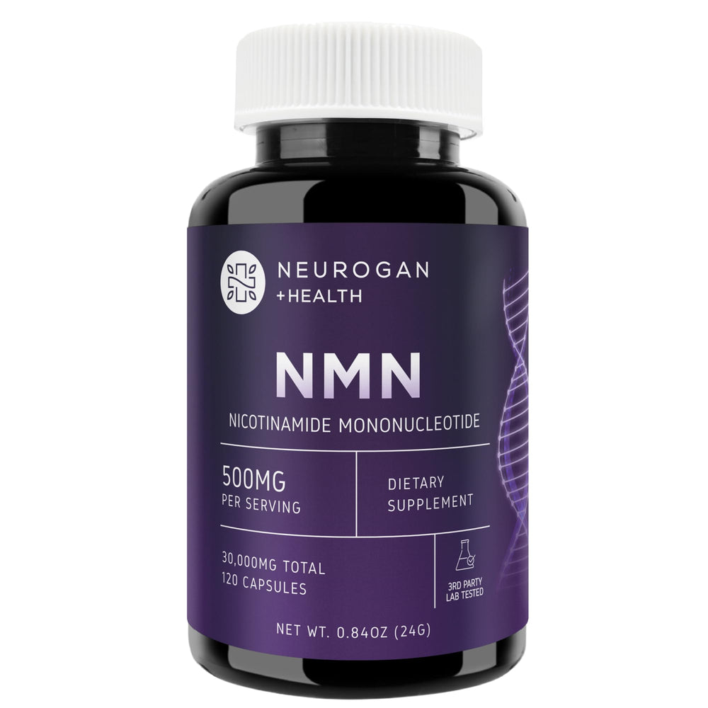 Front view of Neurogan NMN bottle with label