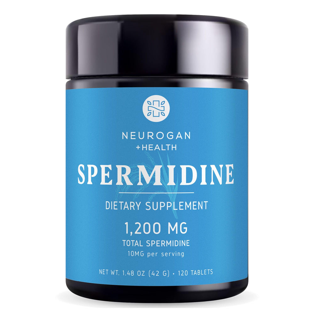 Neurogan Spermidine bottle front label with 1200mg potency