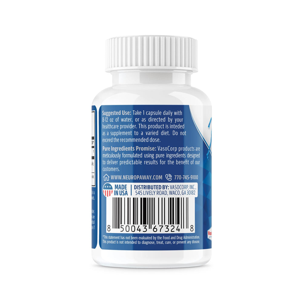 Made in USA label on NeuropAWAY packaging