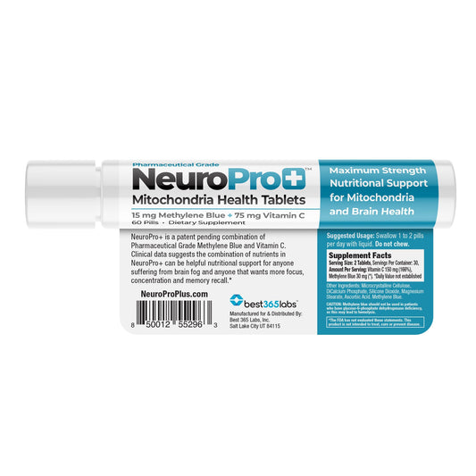 NeuroPro+ bottle and packaging with 60 tablets