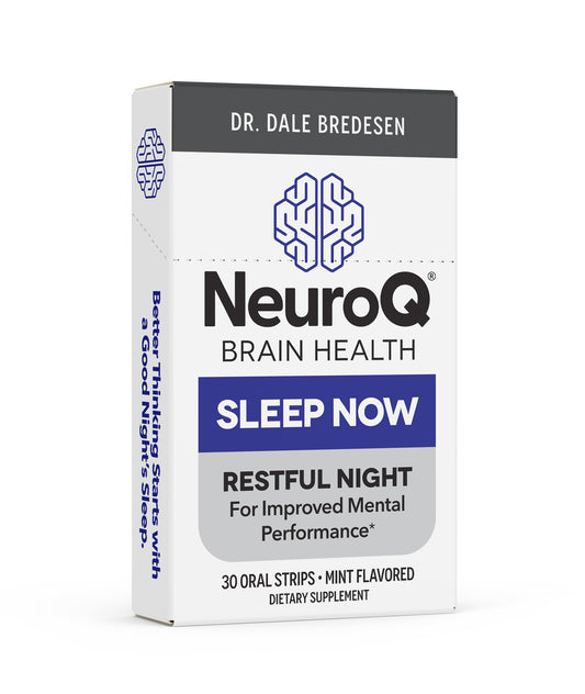 LifeSeasons NeuroQ Sleep Now mint oral strips box – front view