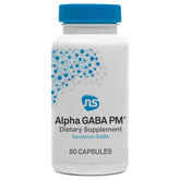 Front view of NeuroScience GABA PM bottle with 60 capsules