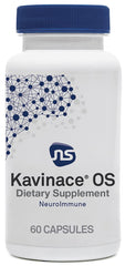 NeuroScience Kavinace OS bottle front showing calming sleep support for adults