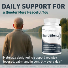 Ingredients label on NeuroSilence packaging