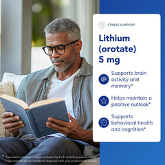 Neurotransmitter support with lithium orotate and NAC
