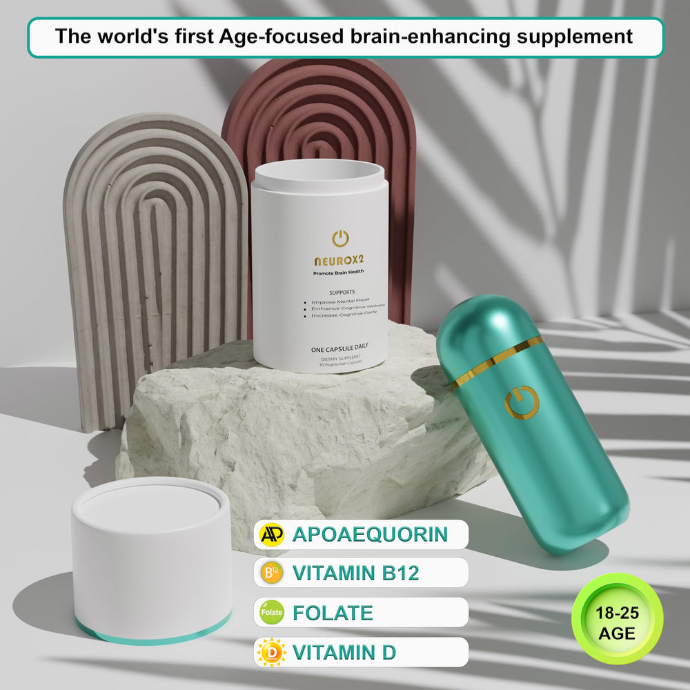 Infographic showing age-group focus for NEUROX2 (18-25)