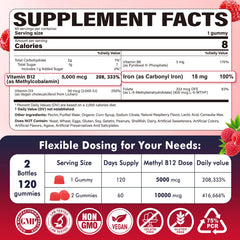 Illustration highlighting energy and focus benefits of the gummies