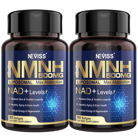 NEVISS NAD+ NMNH liposomal 500mg bottle front view