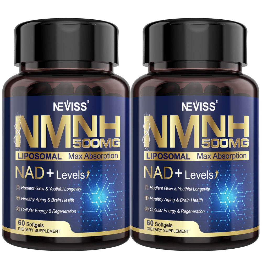NEVISS NAD+ NMNH liposomal 500mg bottle - front view