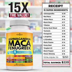 Lifestyle shot of NEW AGE supplement bottle with natural herbs