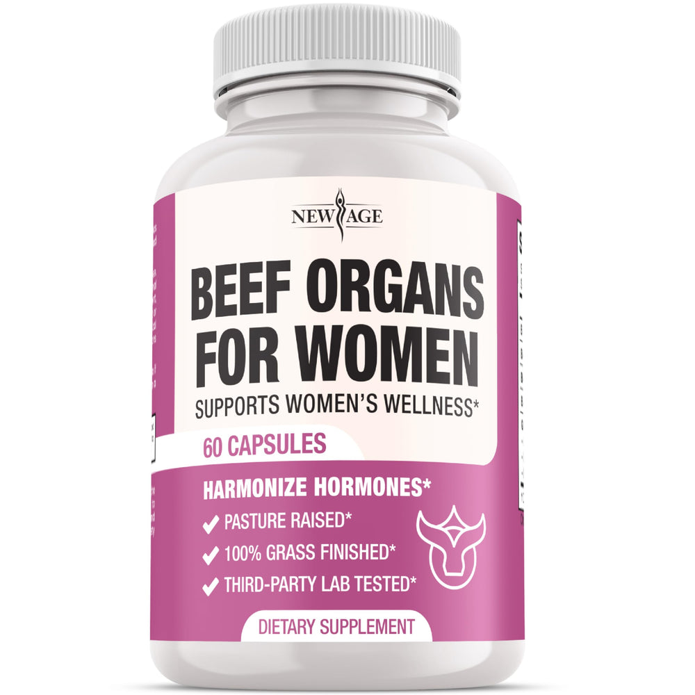 New Age Beef Organ Supplement packaging for women