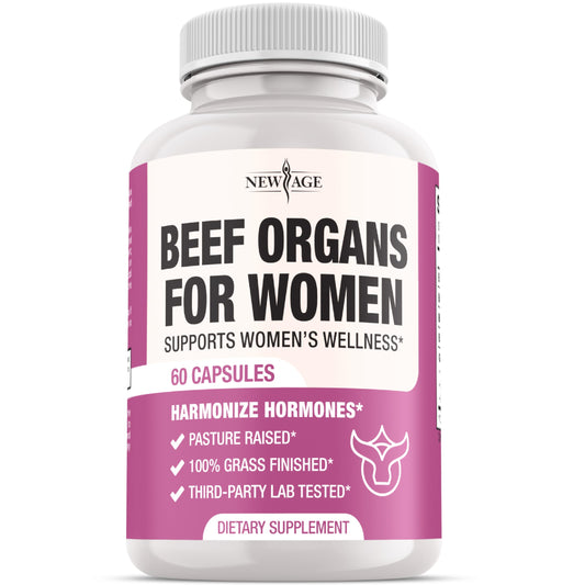 New Age Beef Organ Supplement packaging for women