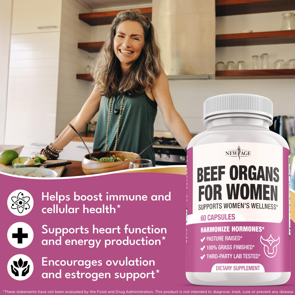 Pasture-raised and grass-fed beef source for supplement