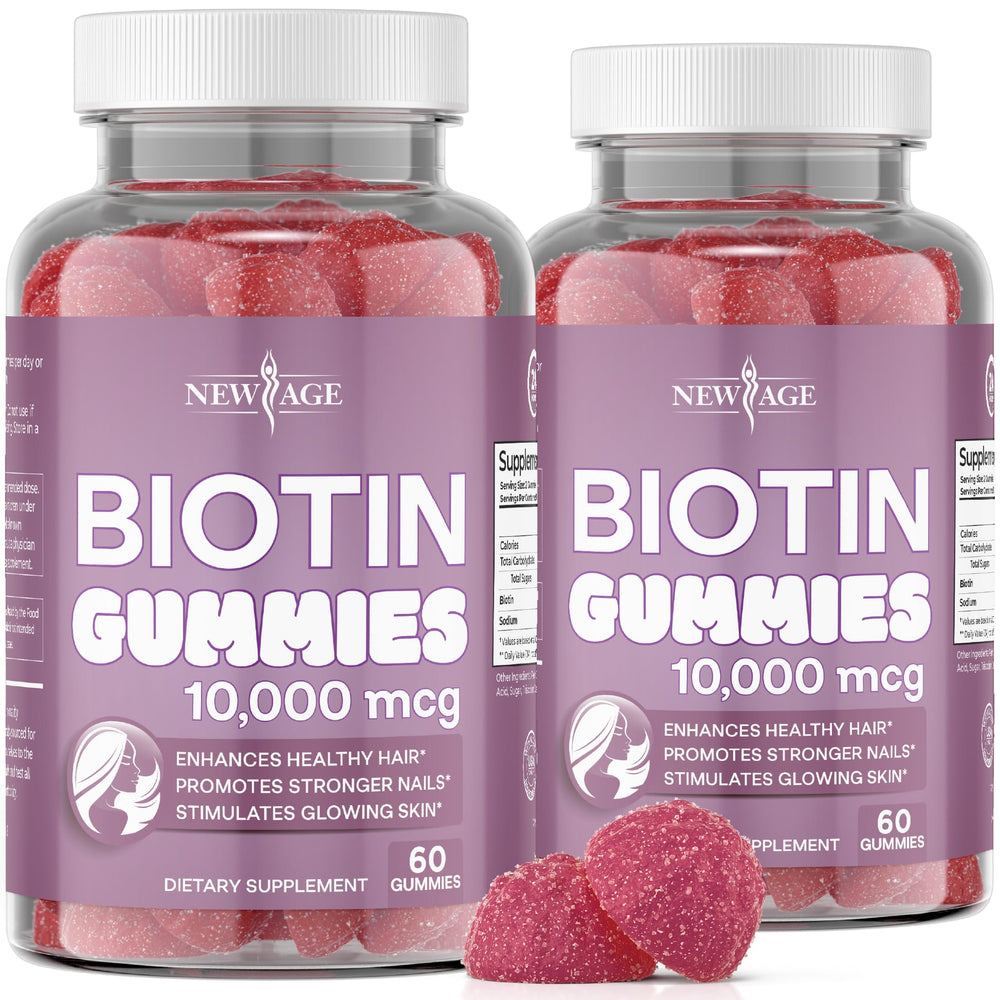 NEW AGE Biotin Gummies Berry - front view