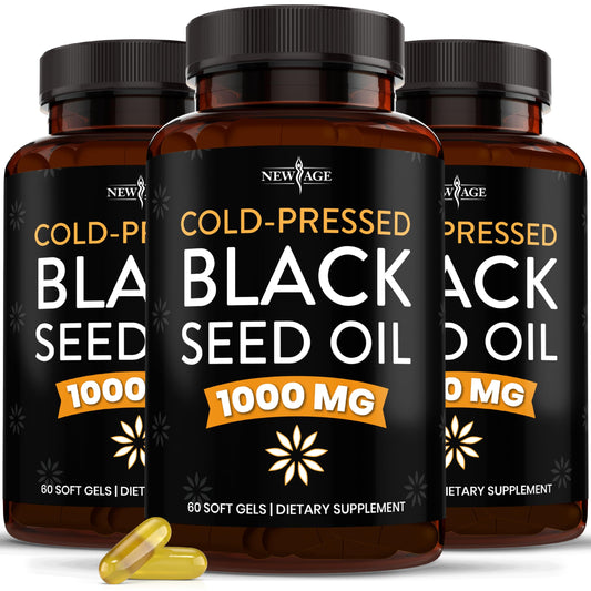 New Age Black Seed Oil Softgel bottle – 3 pack