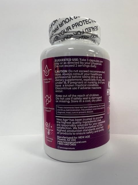 Side view of NEW AGE Collagen Pills bottle