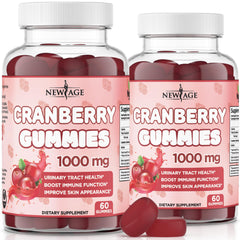 New Age Cranberry Gummies bottle with label