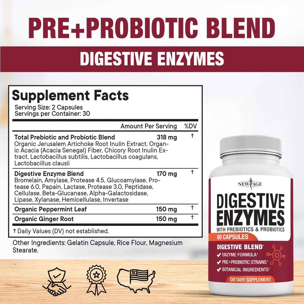 Probiotic capsules and lipase supplement