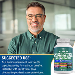 NEW AGE Eye Health bottle in hand for on-the-go eye nutrition.