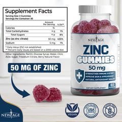High-potency zinc gummies for immune support