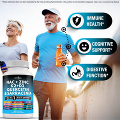 Bottled capsules in New Age NAC packaging