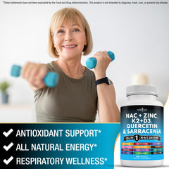 NAC with Vitamin D3 and Vitamin K2 ingredients