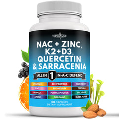 New Age NAC supplement bottle with capsules