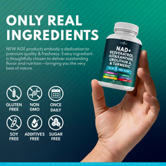 60-count bottle of New Age NAD+ supplement