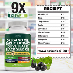 New Age supplement bottle label showing 120-count