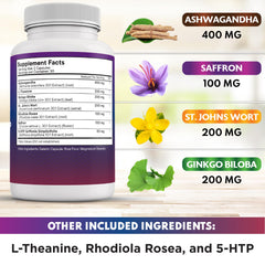 Ashwagandha and other ingredients in the blend for stress support